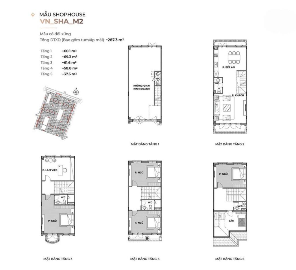 Mặt bằng Shophouse vinhomes Cần Giờ